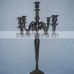 Candle Holder 5 Arms Crystal Candelabra thumbnail-1