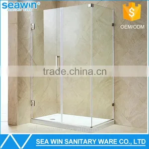 ANSI Certified Tempered Glass Stainless Steel Hardware Glass Shower Enclosure thumbnail-1