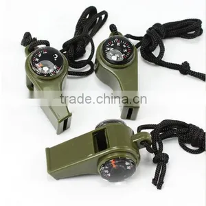 Hot Selling 3in1 Whistle Compass Thermometer For Outdoor Emergency Gear Camping Survival thumbnail-3