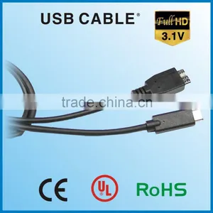 Double Micro Type C Usb3.1 To Usb3.0 B Male USB Data Cable thumbnail-1