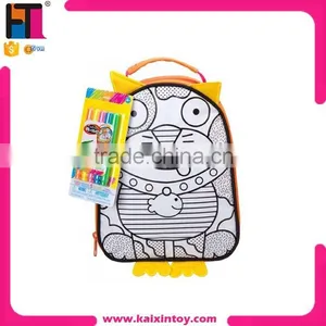 10220810 5 Brightly Colour Washable Pens Colour a Backpack 4 Years Old Educational Toys thumbnail-1