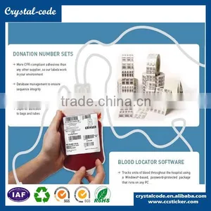 PP Synthetic Paper Permanent Adhesive Medical Low Temperature Label for Blood Bag thumbnail-4