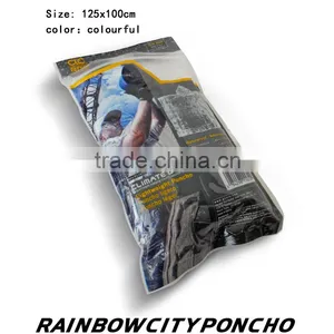 LDPE Raincoat With Logo Printting Promotional Ponchoes Can do Any Color as Customer Customize thumbnail-1