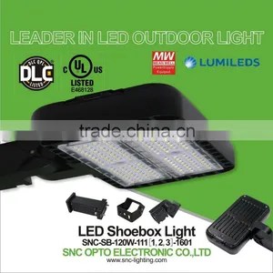 DLC/UL/cUL Certification and Cold White Color Temperature Led Parking Lot Lighting 120w China Manufactory thumbnail-1