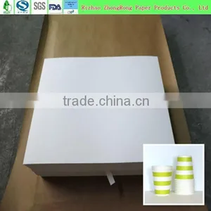 Wood Pulp Polyethlene Coating Paper Board for Paper Cup/glass thumbnail-1