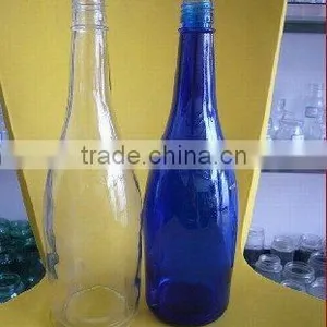 Blue Wine Glass Bottle 1000ml thumbnail-1