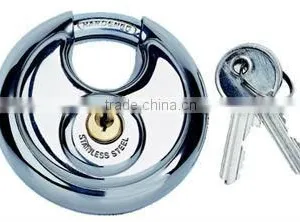 70mm 304 # Stainless Steel Discus Padlock thumbnail-1