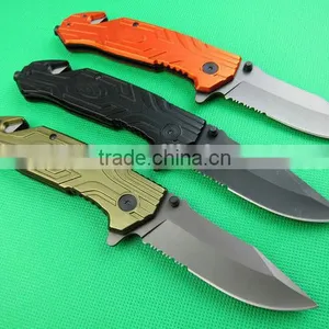 OEM Folding Knife 5Cr13 Hunting Knife Camping Glass Breaker Knife UDTEK01261 thumbnail-6