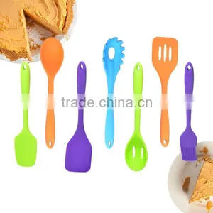 Colorful Food Grade Heat Resistant Silicone Utensils/ Silicone Kitchen Utensil Set /Slicone Cooking Utensils Sets thumbnail-1
