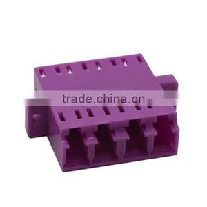 LC Quad Om4 Optical Fiber Adapter ,OM4 4 Core Fiber Optic Adapter thumbnail-4