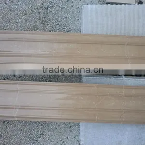 BEIGE Decorative Ogee Marble Stone Chair Rail Moulding thumbnail-1