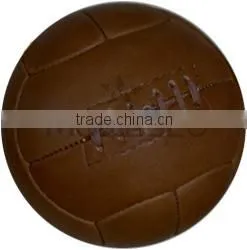Distress Brown Leather Soccer Ball thumbnail-1