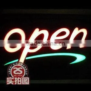 Open CASE: LED Channel Letter Sign/Logo-Surface Illuminated, Mirror Polished Stainless Steel Side, Shop Name Sign/letter/logo thumbnail-1