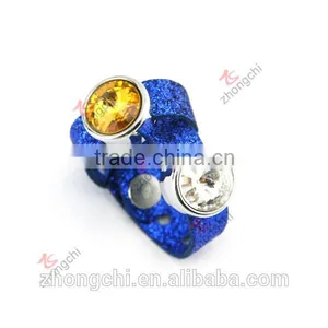DIY Slide Charms Ring, Wholesale Large Stone Ring for Young Girls thumbnail-1