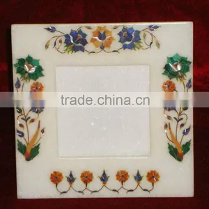 Square Marble Stone Inlaid Picture Frame thumbnail-1