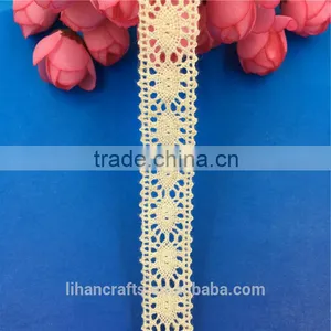 Wholesale High Quality H0920H Lace Ribbon,Crocheted Lace,100% Cotton Lace thumbnail-2
