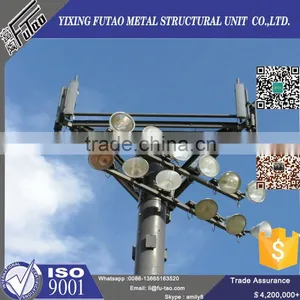 High Quality Galvanized Steel Tubular Telecommunication Pole thumbnail-3