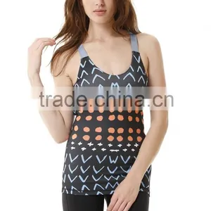 OEM Service Custom Design Full Printed Sublimation Yoga Fitness Crop Top thumbnail-5