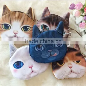 Aimigou Cute Cat Dog Face Purse/cat Face Handbags /cat Face Pillows Wholesale thumbnail-2