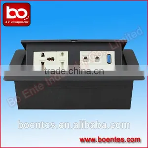Penumatic Destkop Pop Up Box/Hidden Table Socket/tabletop Power Socket thumbnail-1