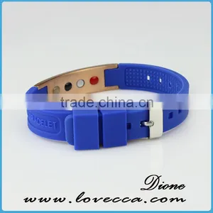 High Quality Health Care Men and Female Silicone Magnetic Bio Bracelets thumbnail-6