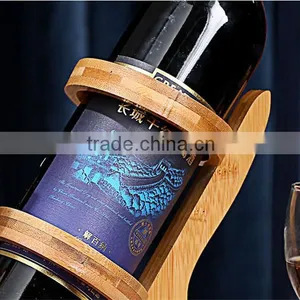 WR007/100% Bamboo Material Chinese Style Hot Sale Fishing Shaped Folding Bamboo Wine Rack thumbnail-5