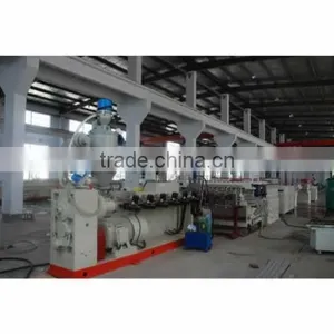 PC,PE,and PVC Plastic Hollow Cross Section Plate Extrusion Line thumbnail-1