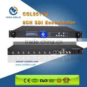 8 Channels MPEG-4 AVC/H.264 SDI to IP Encoder Modulator,encodulator COL5011U thumbnail-1