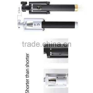 2015 New Mini Wholesale Selfie Stick With Bluetooth for Smartphone thumbnail-3