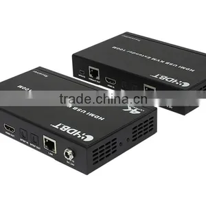 Factory Price KVM Extender, HDMI USB KVM Extender Over Cat5e/Cat6 (HDBaseT), 100m thumbnail-3