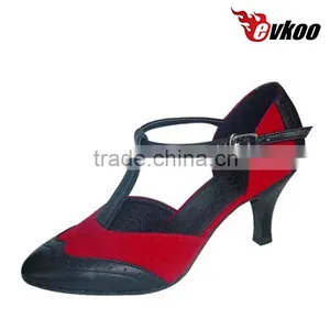 T Strip Leather Popular 2016 Leather Sole Ballroom Dance Shoes Women thumbnail-1