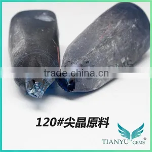 Wuzhou Hotsale AAA Garde 120# Round Aquamarine Blue Spinel Gemstone thumbnail-4