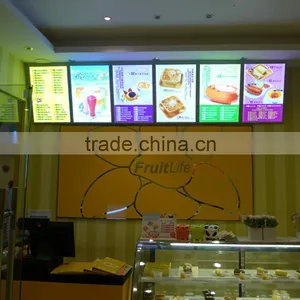 Acrylic LED Advertising Restaurant Light up Menu thumbnail-1