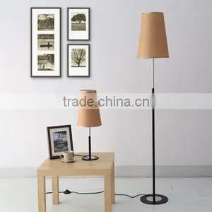 Hot Sale Classic Fabric Shade Table Light Simple Style Student Eye Protection Table Lamp And Floor Lamp Set thumbnail-1