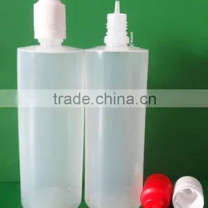 Plastic 120mL e Liquid Bottle w/ Childproof Tamper Evident Cap thumbnail-1