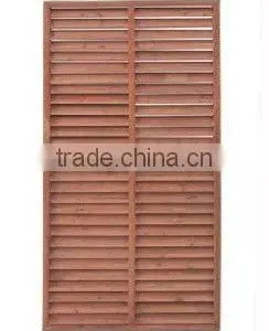 Outdoor Natural Wood Fence Fencing Panels Screen thumbnail-1