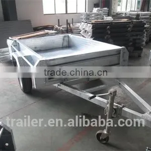 8x5 Hot Dipped Galvanized Chequer Plate Fully Welded Box Trailers Heavty Duty Trailer Farm Trailers thumbnail-6