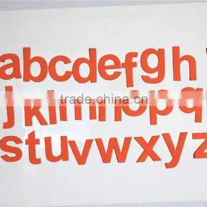 Fridge Decoration Educational Toys Fridge Magnet Solid Color Letters Lowercase Fridge Magnet Letters thumbnail-2