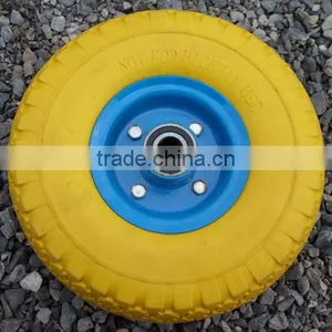 PU Foma Industrial Elastic Wheel With Bearing thumbnail-3