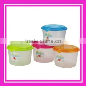 Singel Large Round Plastic Food Storage Container With Cover thumbnail-1