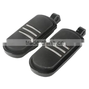 Streamliner Style Black Footpeg Foot Peg For Fatboy FLSTF Night Train New thumbnail-1