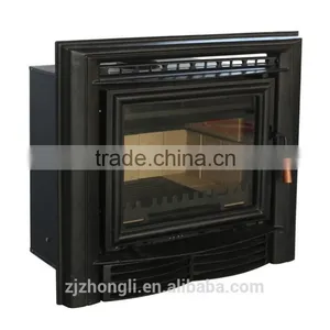 Wood Burning Stove Large Glass Cast Iron Fireplace Insert Stoves 2016 Model thumbnail-1