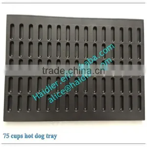 75 Cups Hot Dog Tray With Teflon Coated/hot Dog Tray Bread Tray for Baking Oven thumbnail-1