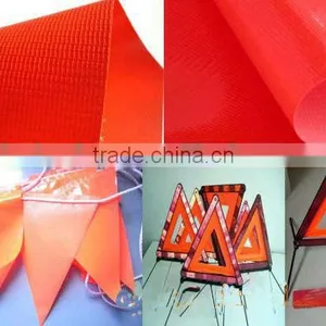 Fluorescent Pvc Fabric Warning Triangle Fabric thumbnail-1