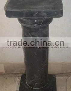 NATURAL JET BLACK MARBLE PEDESTALS thumbnail-6