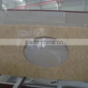Beige Marble Bathroom Vanity Top Countertops thumbnail-1