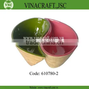 High Quatily Spun Bamboo Bowl for Home Decor thumbnail-1