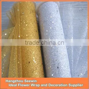 Polyester Mesh, Polyester Fabric, Sequins Mesh thumbnail-1