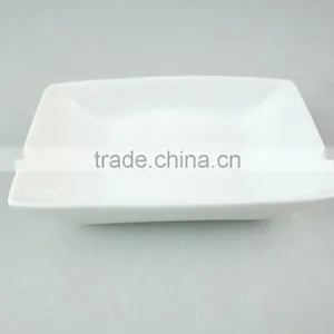 Hotel Used White Porcelain Dinnerware Type Rectangular Butter Dish Without Lid thumbnail-2