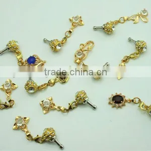 Attractive Cell Phone Dust Jack Plug With Diamonds thumbnail-1